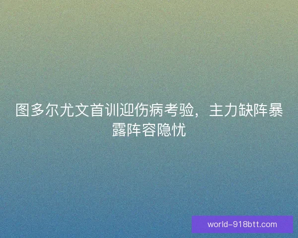 图多尔尤文首训迎伤病考验，主力缺阵暴露阵容隐忧